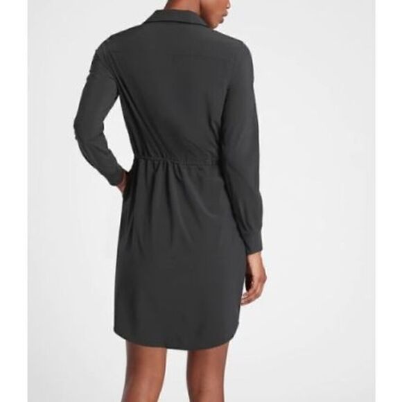 ATHLETA Zuma shirt Dress Black new - Picture 2 of 11